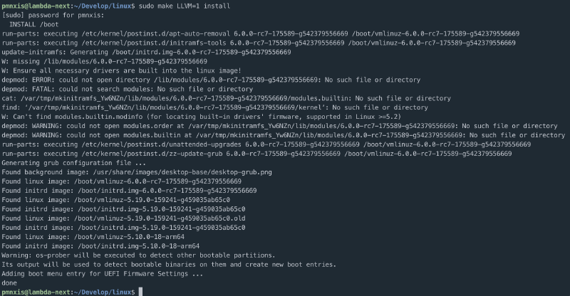 make install rust-kernel